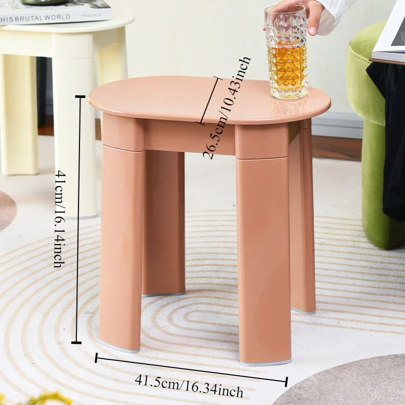 

Nordic Thick Plastic Stools Can Be Stacked Ins Medieval Low Stool Home Living Room Furniture Creative Bench Mesas Side Table