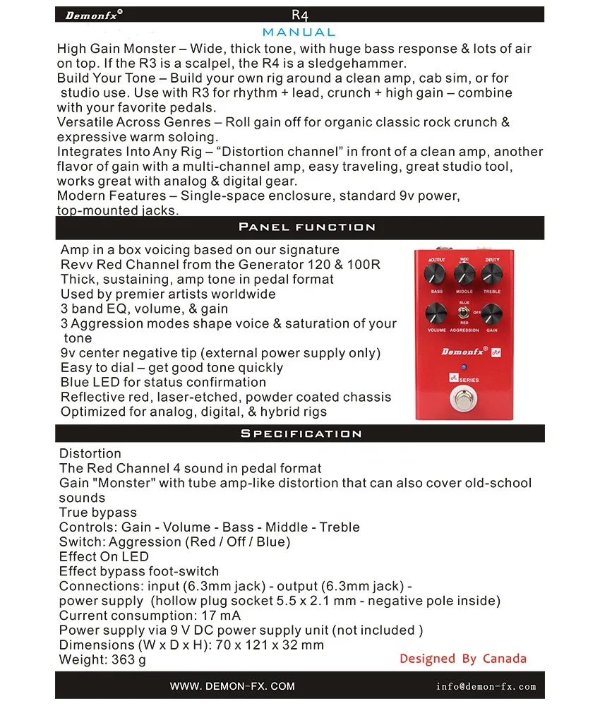 新品 Demonfx R4 (Revv G4 DSクローン) ディストーション 新品 Demonfx R4 (Revv G4 DSクローン) ディストーション - メルカリ