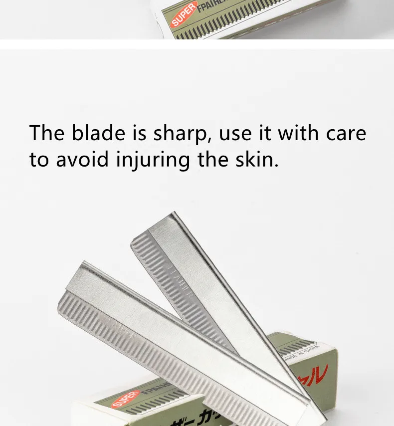 Description Picture 3 of item10 Pcs of Decoration Eyebrow Blade Stainless Steel Eyebrow Razor Eyebrow Knife Makeup Artist Razor Eyebrow Knife Beauty Tools