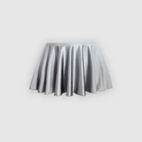 Women Sexy Skirts Smooth Tight Miniskirt Shiny Glossy Pleated Skirt Ballet Buttock Mini Skirt Clubwear Beach DRESS Bathing Suit - Image 6