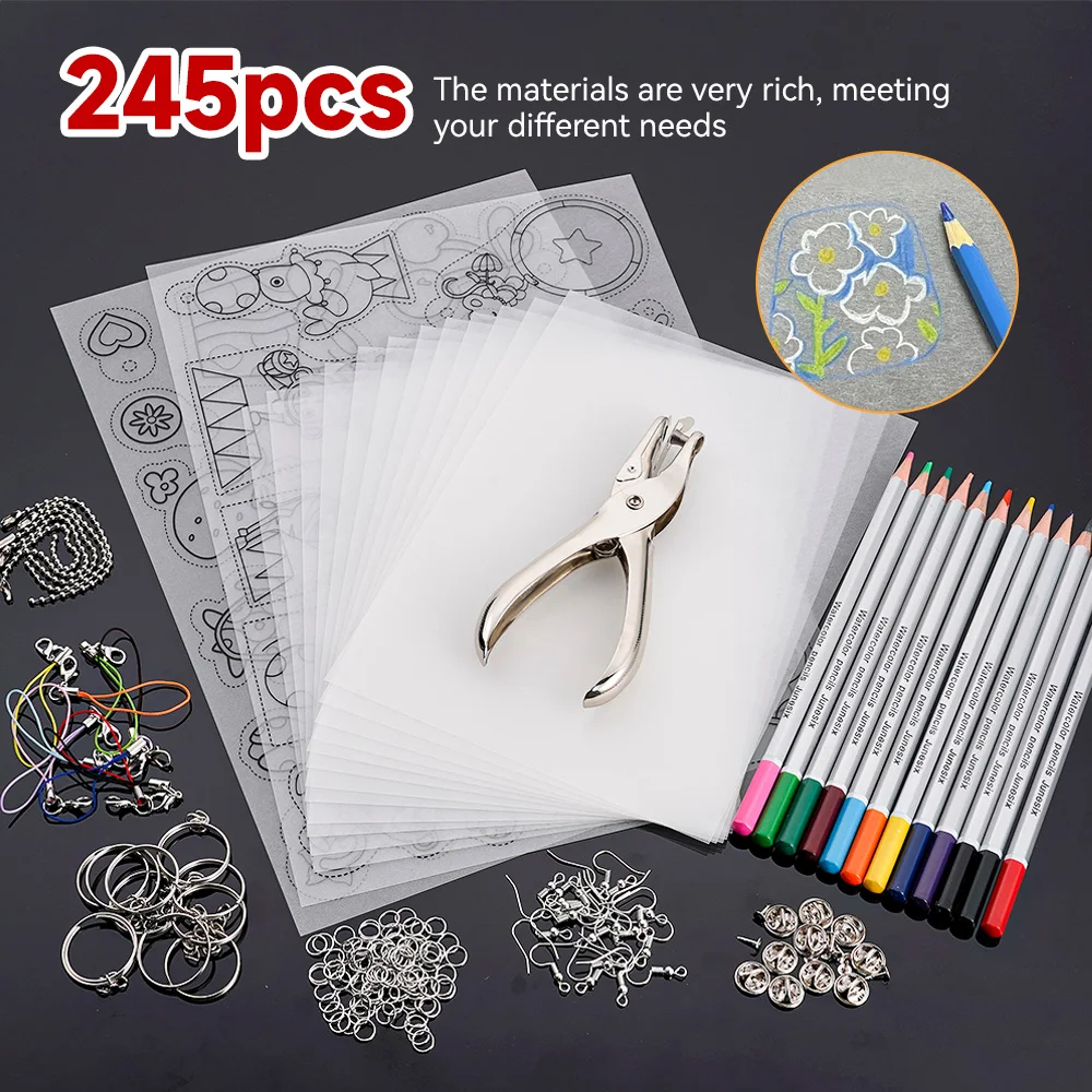 28 PCS Shrink Plastic Sheets, Shrinky Paper Sheet 20 X 14.5cm Heat