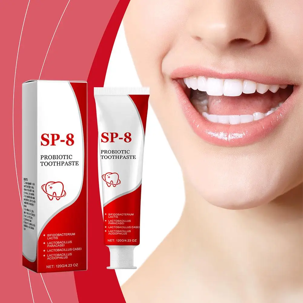 Teeth Whitening Product SP-8 Probiotic Toothpaste Whitening Tooth Remove Plaque Stains Teeth Whitener Oral Hygiene Clean Fresh Breath Dental 100g/120g