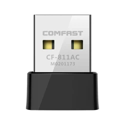 CF-811AC High Speed 2.4+5Ghz USB WiFi Adapter Mini Networking Card 650Mbps Wireless Connection Adapter No Latency P9JB