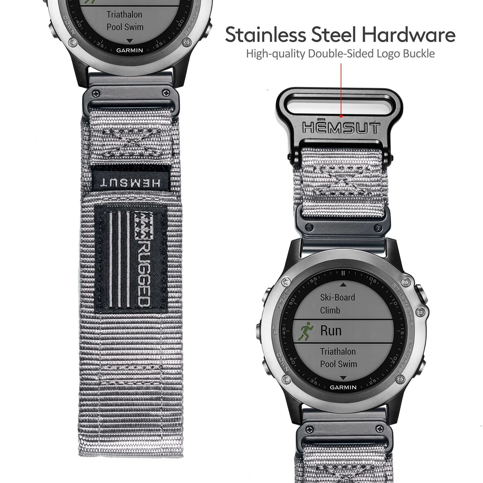 Quickfit Super Rugged Nylon Watch Strap with Woven Loop Design
