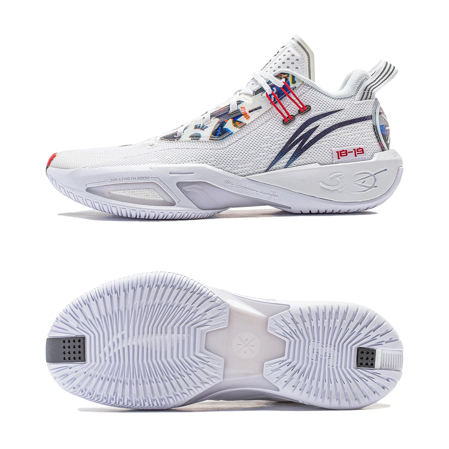 thumbnail image 1 of Zapatillas de baloncesto profesionales Li-Ning WADE FISSION 9 para hombre, zapatillas deportivas con amortiguación BOOM y soporte estable ABPU003, 1 of 5