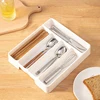 4/5 Grid Kitchen Cabinets Chopsticks And Tableware Storage Box Knife Fork Spoon Divider Organizer Knife Fork Drawer Storage 5