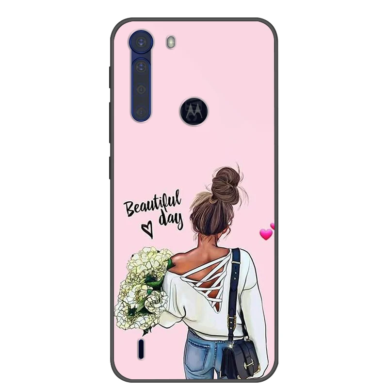 Fashionable Cool Soft Silicone Cover for Motorola One Fusion+ Phone