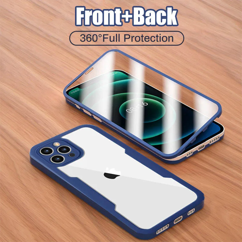 For iphone 13 12 11 Promax Case Film Integrated 360 Degrees Double