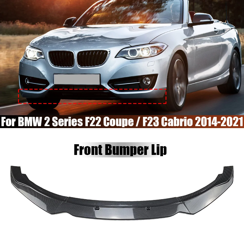 Per Bmw Serie 2 F22 F23 Paraurti Anteriore Lip Splitter Spoiler Diffusore Body Kit Cover Guard 220I 218I 228I 225D 220D 218D 2014-2021