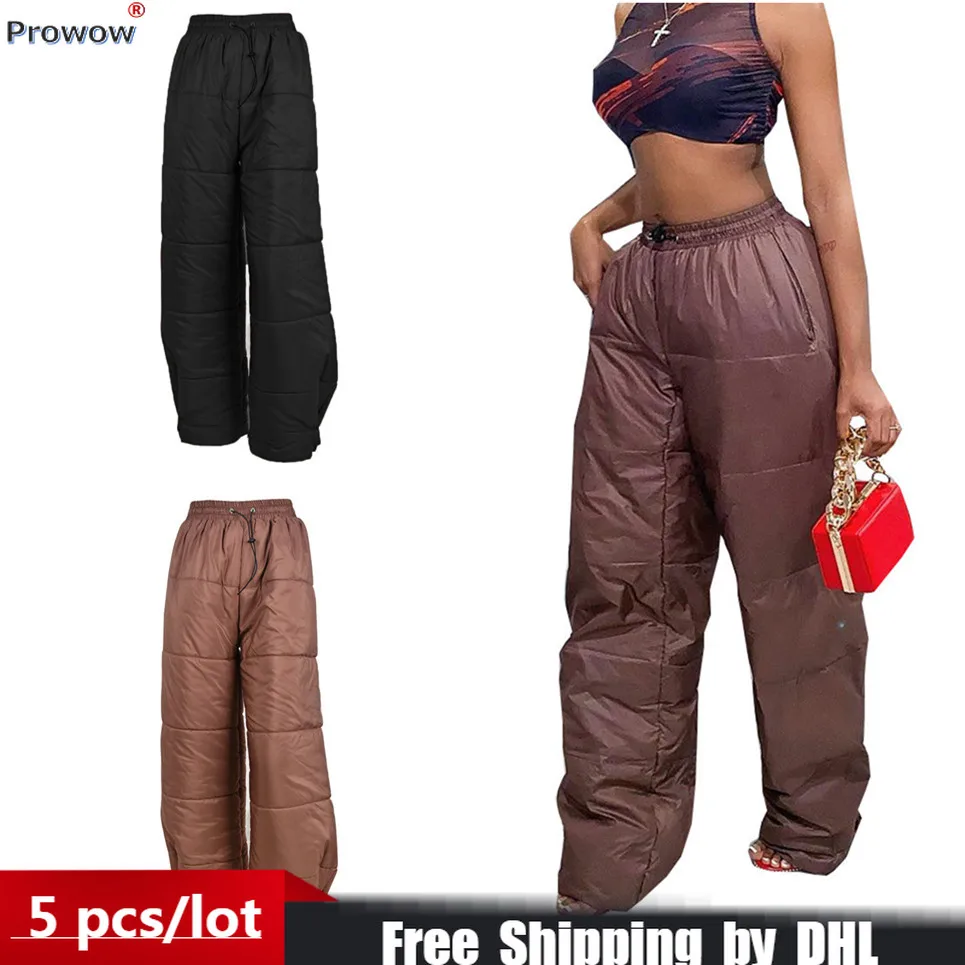 

Bulk Items Wholesale Lots Women Sweatpants Casual Solid Lady Wide Leg Pant Fashion Basic Loose Femme Cotton Padded Trousers 8327