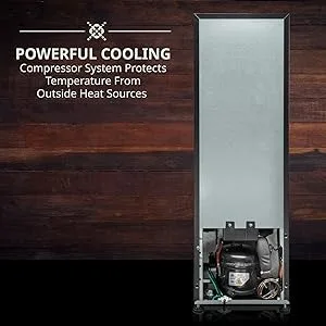 ivation wine cooler powerful compressor cooling