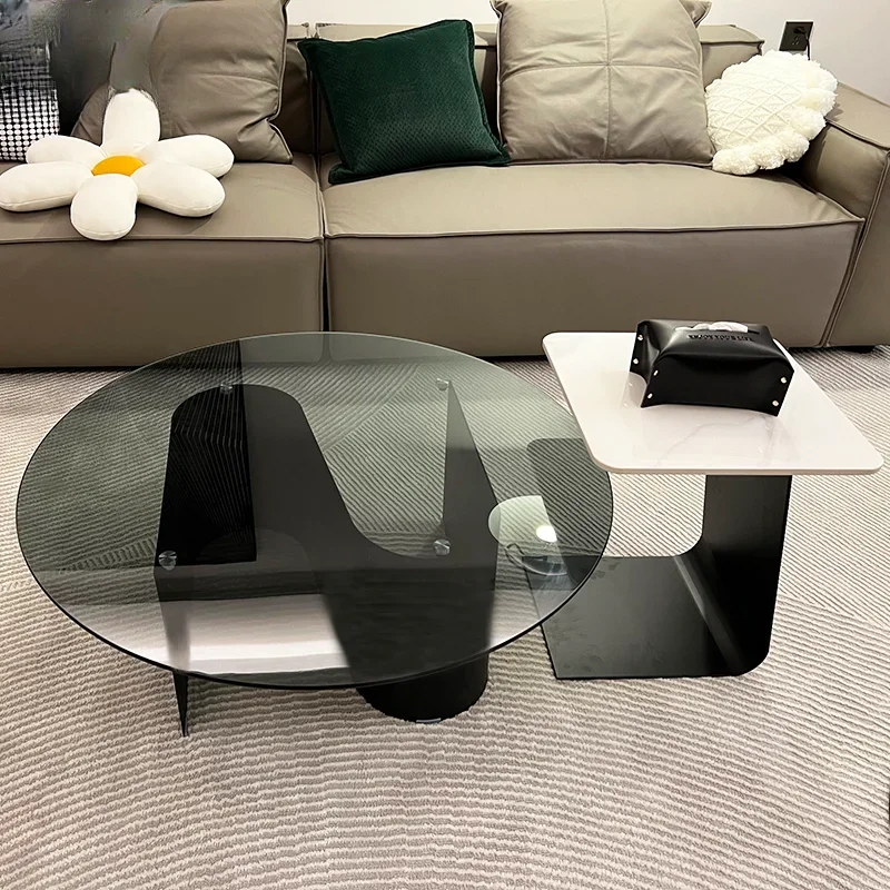 

Metal Living Room Coffee Table Nordic Design Black Hallway Side Table Modern Italian Muebles Auxiliares Minimalist Furniture