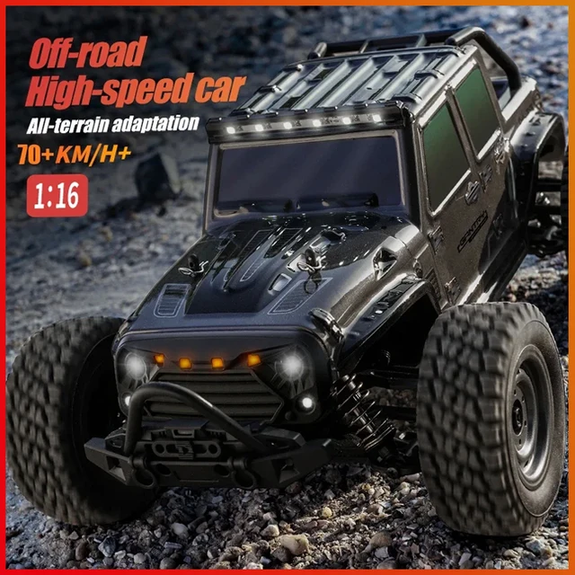 16103PRO 1:16 4WD RC Car with LED 2.4G Remote Control Cars 70KM/H High Speed Drift Monster Truck for Kids VS WLtoys 144001 Toys 2