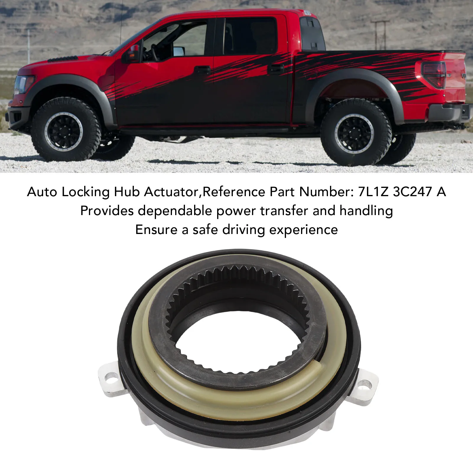 Auto Locking Hub Axle Actuator 7L1Z 3C247 A Strong Structure Metal 4WD Locking Hub Actuator Replacement 4WD Locking Hub Actuator