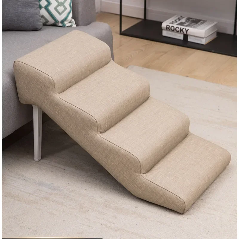 Non-Slip Pet Stairs for Senior Dogs High-Elasticity Climbing Ramp with Foldable Safe Durable Sofa Steps Portable Dog Ladder