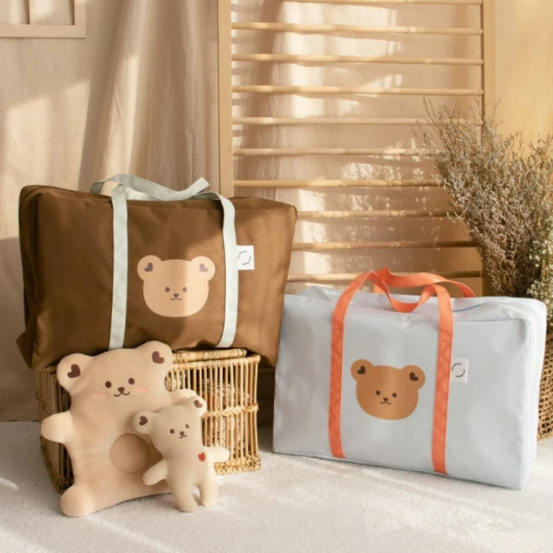 

Cute Bear Mommy Bag Kindergarten Quilt Storage Bag Tote Bag Maternity Diaper Large Capacity Bag Baby Care Travel Backpack 기저귀가방