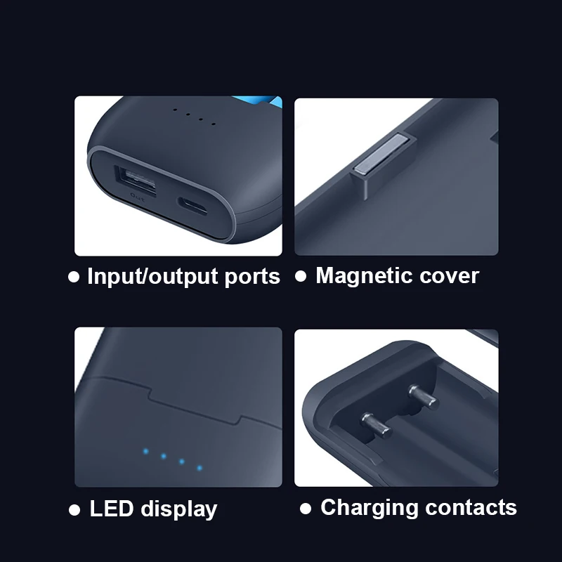 charger for a smartwatch USB Type C Power Bank Shell 5V DIY 18650 Case Battery Charger Storage Box Fast Charging Without Battery 5V 2A 18650 Charger LED apple smart watch charger