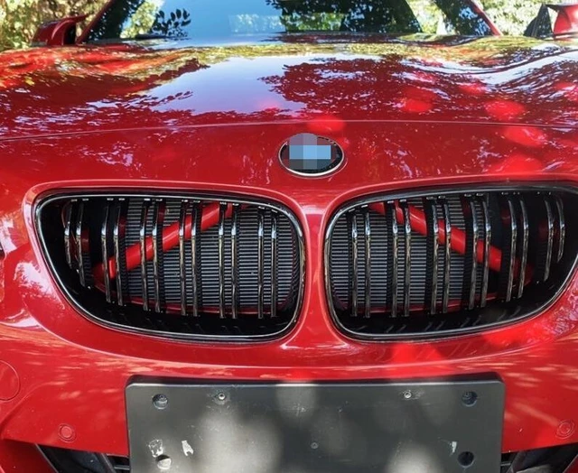 X3 Streifen Kühlergrill Abdeckung Für Bmw 3er F30 F31 8 BÄNDER in farben M  Sport