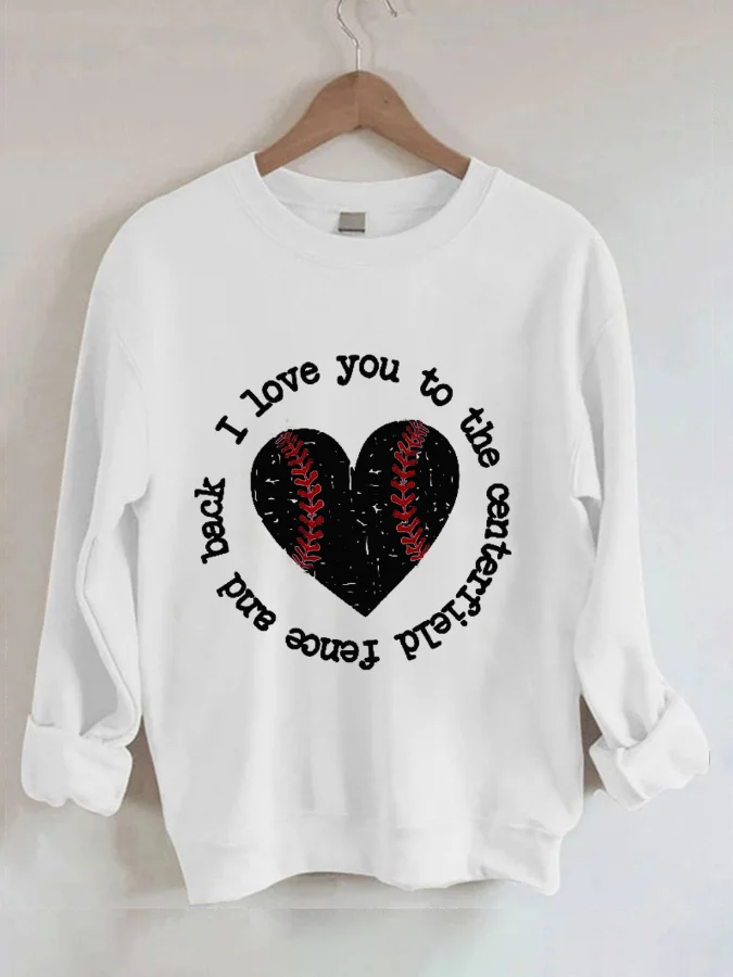 Heart Print Casual Sweatshirts Crew Neck Oversize Hoodie Harajuku Long Sleeve Pullovers Lazy Style Tops Fashion Clothing