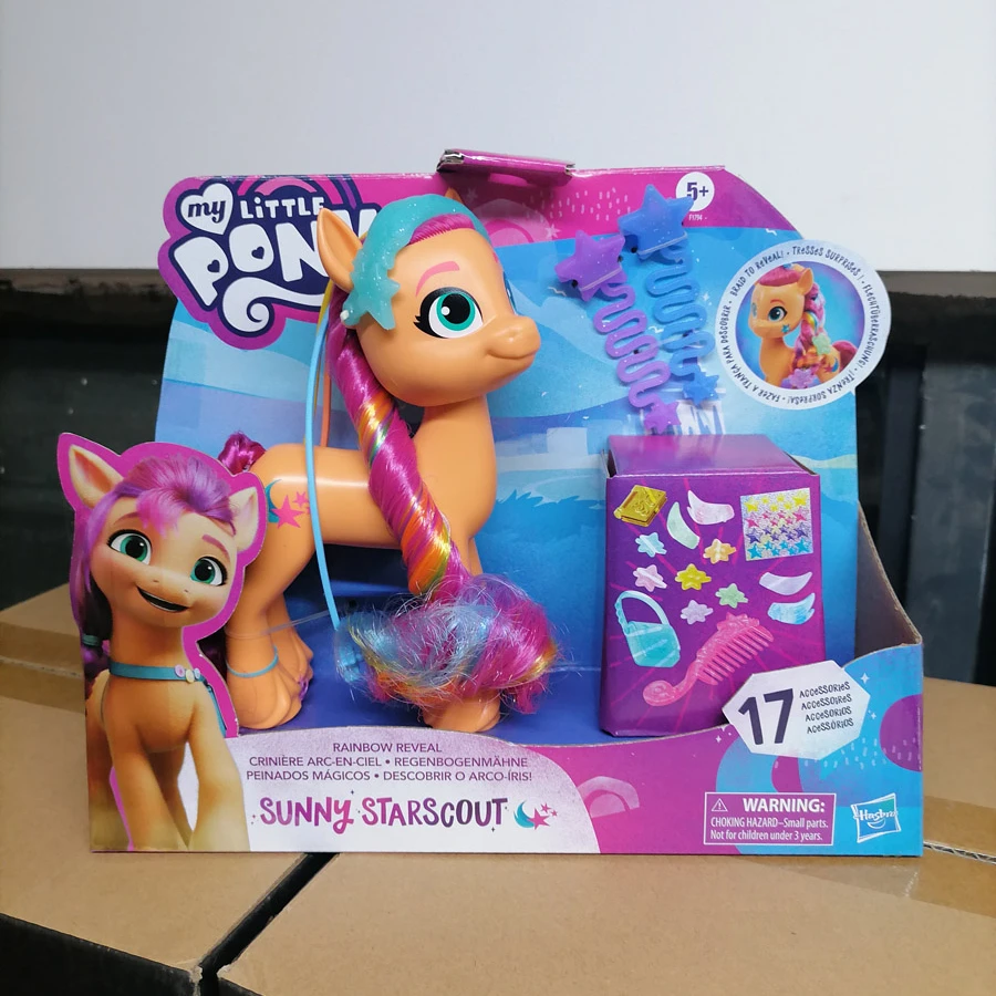 

Hasbro My Little Pony Action Figure Sunny Starscout Rainbow Reveal Hair Dress-up Dolls Toy Girls Kids Birthday Gifts Ornaments