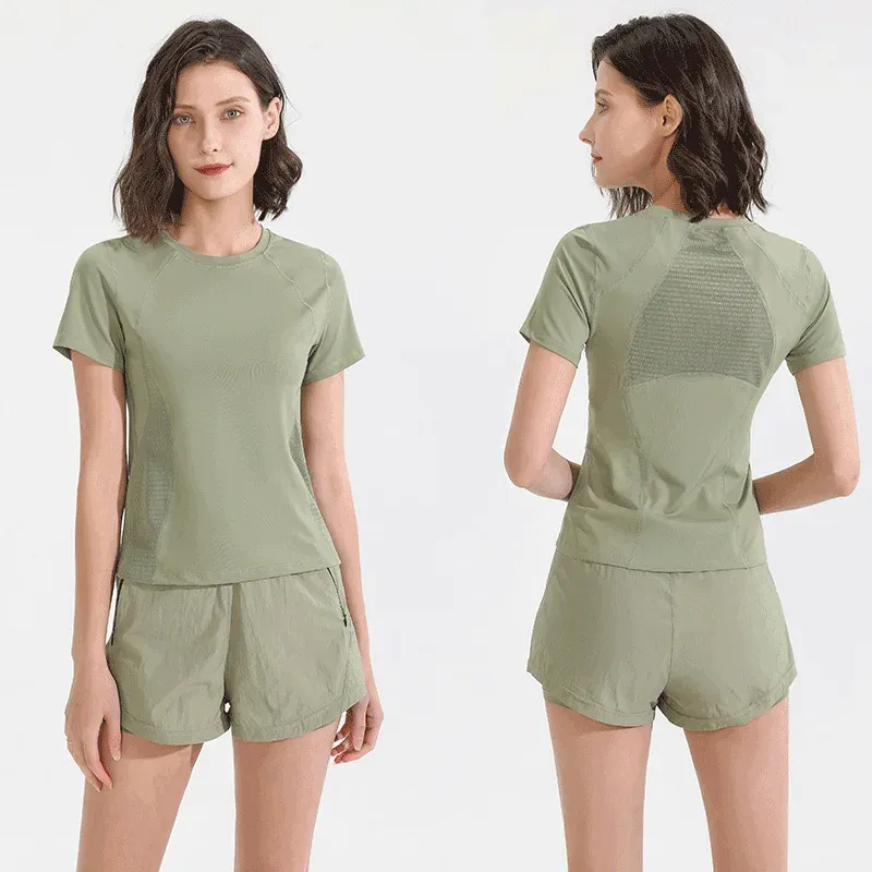 Sports Fitness Suit Women Professional Morning Running Training Clothes Summer Gym Running Loose Yoga Clothes