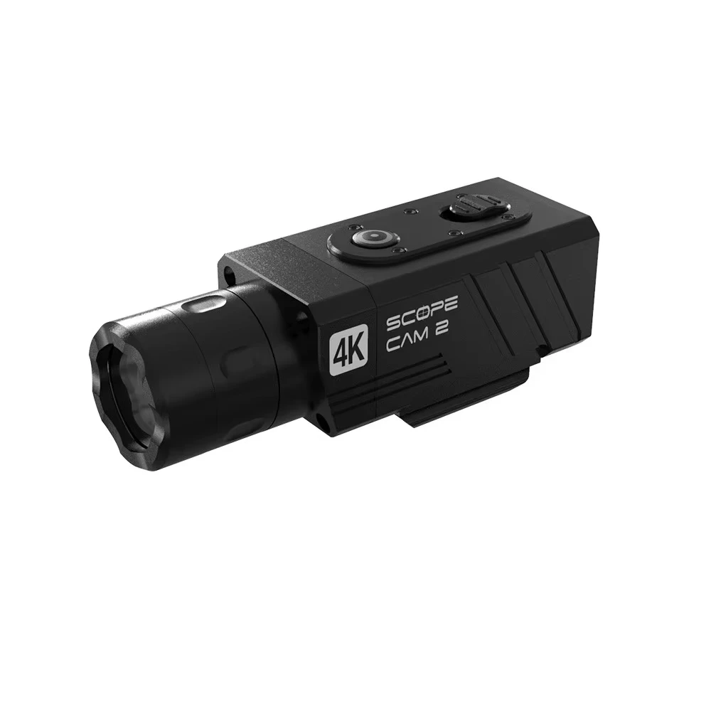 FPV Camera RunCam Scope Cam 2 4K Airsoft Camera Digital Zoom Customized Crosshairs IP64 WaterProof Paintball APP 1400mAh 128G Scopecam Part