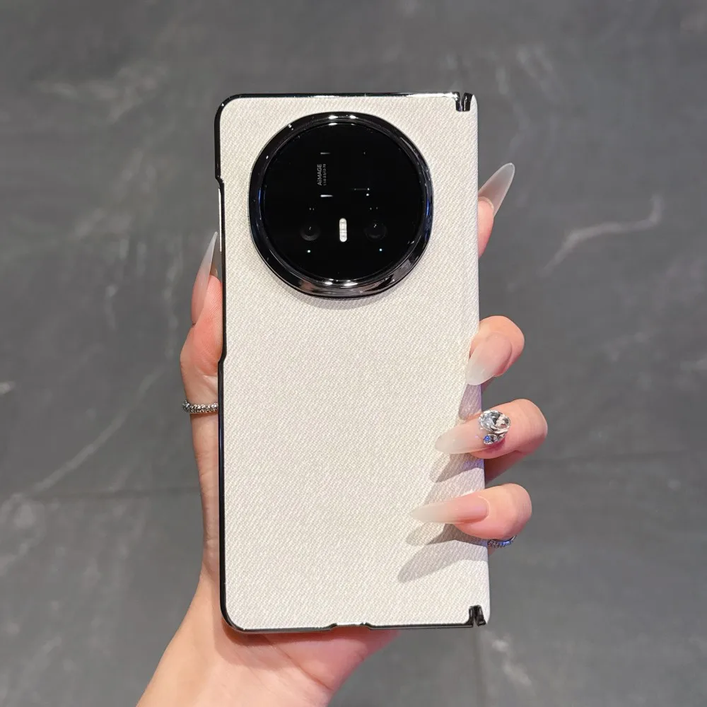 Luxury PU Leather Magnetic Wireless Charging Protective Back Cover Case