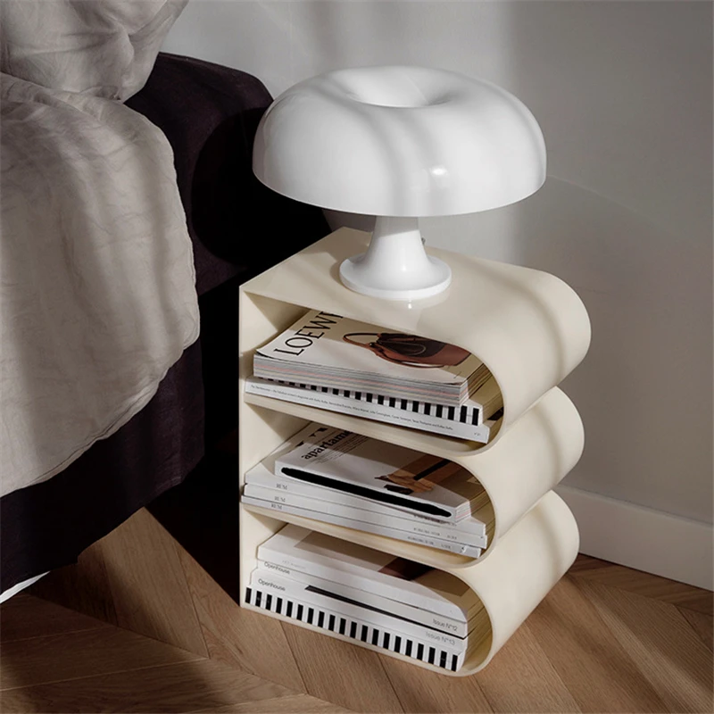 Acrylic Magazine Shelf Desktop Modern Simple Living Room Floor Storage Shelf Books, Newspapers And Materials Coffee Table
