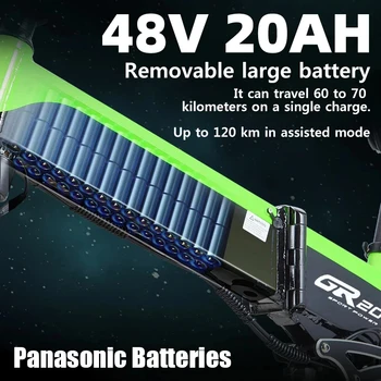 DEEPOWER 2000W Adults Electric Bike Bicycle 48V 25AH 20 Inch Fat Tire Folding Electric E Bikes 3