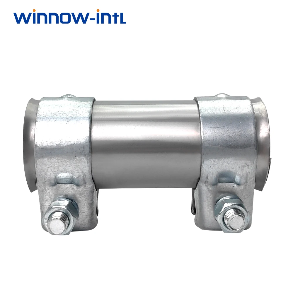 45mm ID 1.75Inch Exhaust Muffler Tube Pipe Connector Joiner Sleeve Clamp Adjustable Stainless Steel Kit DIY Tool Car Accessorie