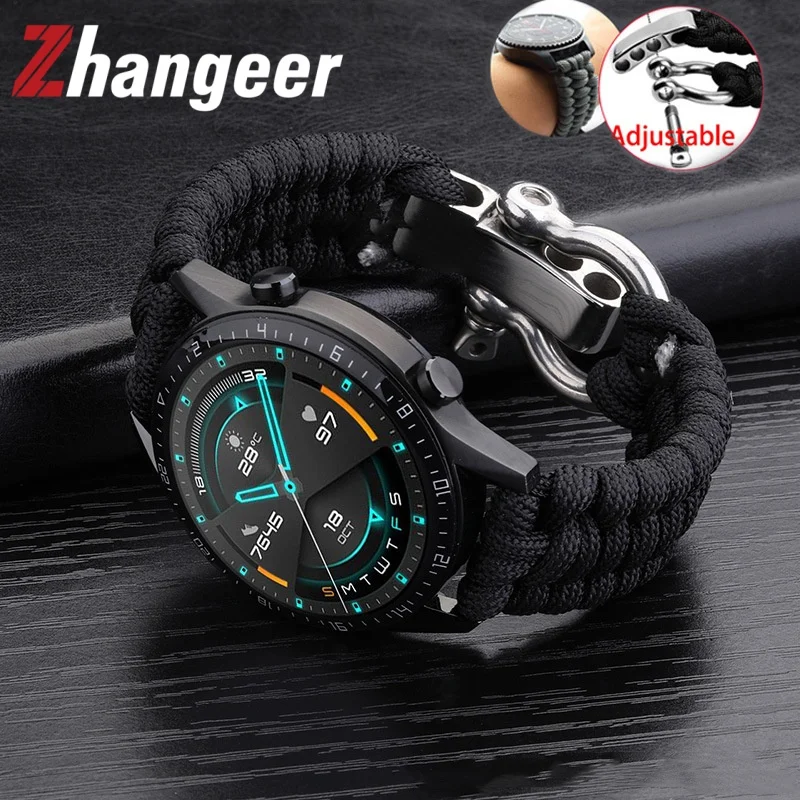 Weave Nylon Sport Watch Strap - Universal Band Bracelet with Tool