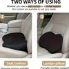 Car Seat Cushion, 2 in 1 Memory Foam Seat Pad for Sciatica and Lower Back Pain Relief, Seat Cushion for Car Seat Driver 2