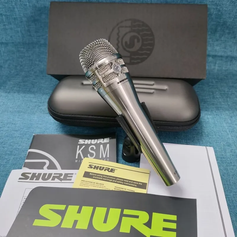 Microfono Dinamico Professionale Shure KSM8 per Voce, Microfono Cablato per Karaoke, Studio, Canto, KTV, Spettacoli dal Vivo e Palcoscenico - Image 4