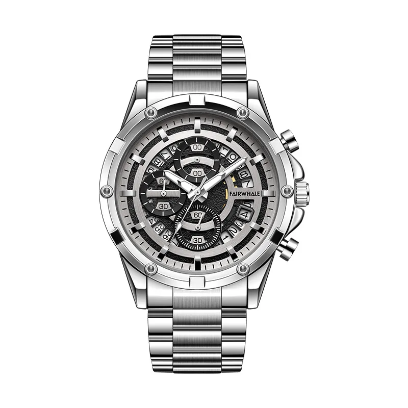MARK FAIRWHALE Watch Fashion Business Waterproof Night Light Watch Men's Name