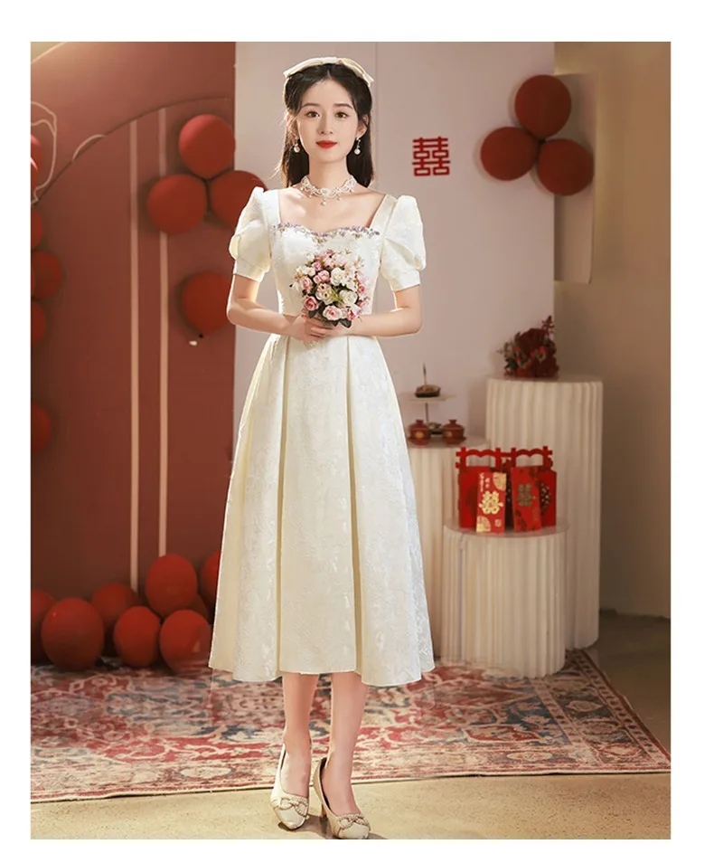 graduation dresses express White Tiered Eyelet Midi Graduation Dress with Buttons White / XSmall