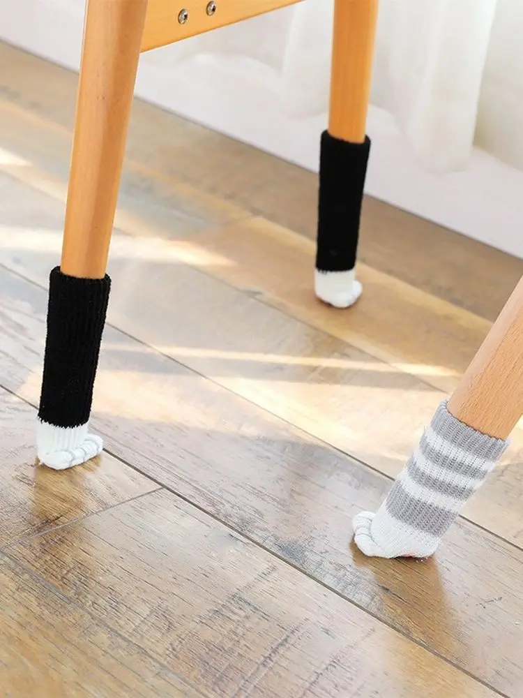 4pcs/lot Anti Slip Mat Bumper Damper Cute Furniture Leg Feet Rug Caps Felt Pads Cat Claw Chair Leg Table Protector