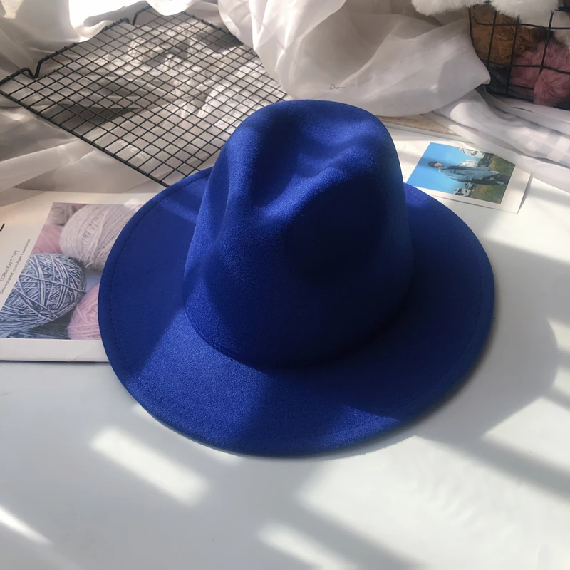 Women's Autumn & Winter Felt Fedora - Wide Brim Retro Hat