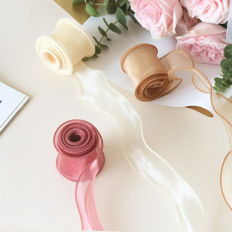 Wide Ribbon Bow Tie Hairpin Headdress Wavy Roll Wrap Fishtail Snow Yarn ...