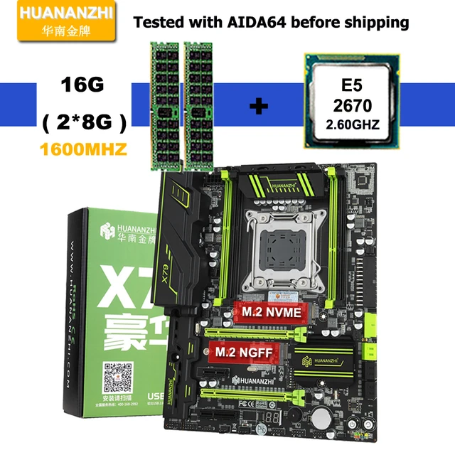 Huananzhi X79 Super Gaming Motherboard Cpu Ram Bundle Dual