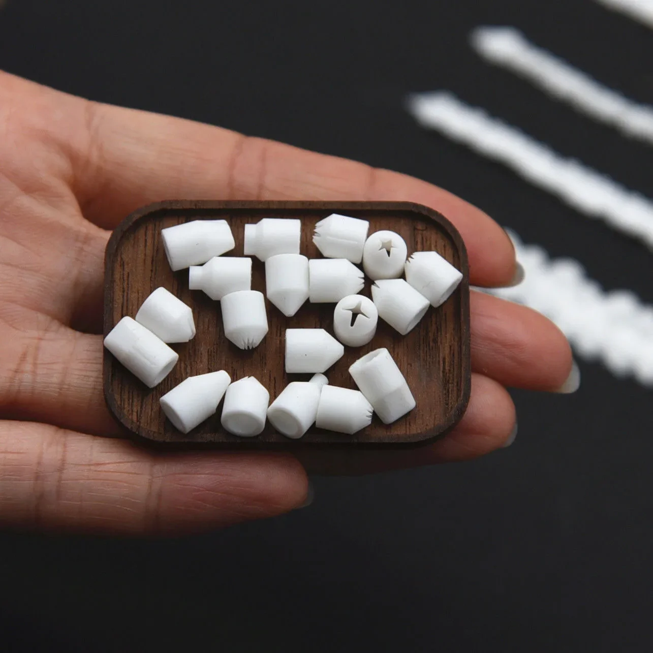 Pottery tools 19pcs set mini nozzle for pottery clay dessert food toy milk cream clay DIY