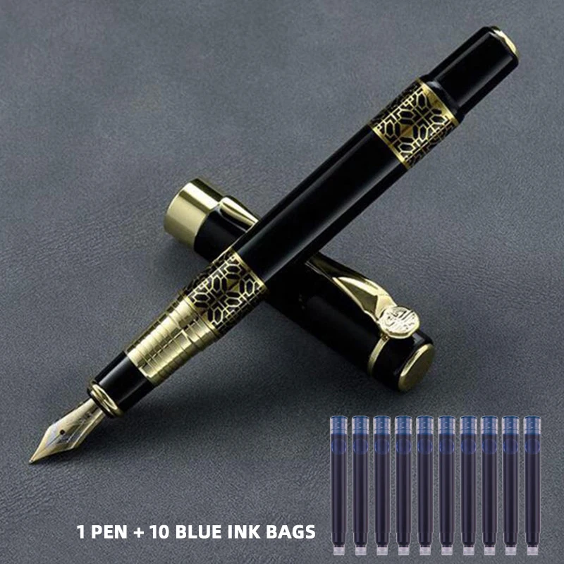 black pen blue set