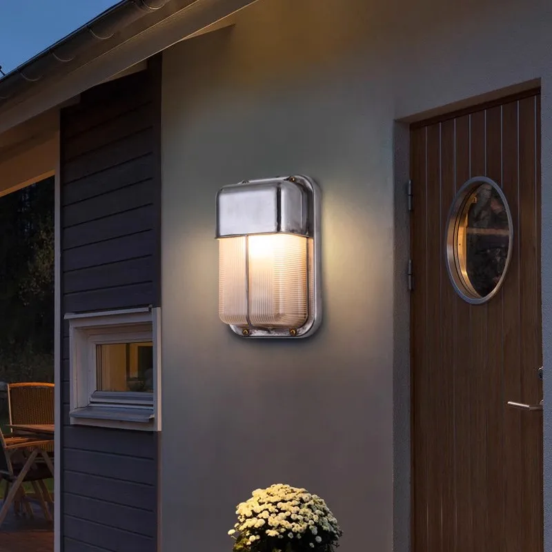 E27 Retro Industrial Outdoor Wall Lights wall light outdoor porch light for Coffee Shop Bar Pub Corridor Stair Vintage Glass Wall Lamp Exterior Lighting