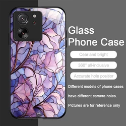 Luxury Flower Marble Texture Tempered Glass Phone Case - Elegant Design, Durable Hard Cover - Moto Edge 50 Pro 5G (PT - P1012T1)