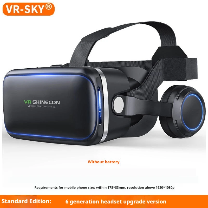 VR SHINECON G04EA 10.0 Шолом віртуальної реальності 3D окуляри Casque для смартфона Смартфон Окуляри Гарнітура Відеоігри Бінокль