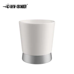 Elegant Morandi Ceramic Coffee Cup - 240ml - 240ml (White)