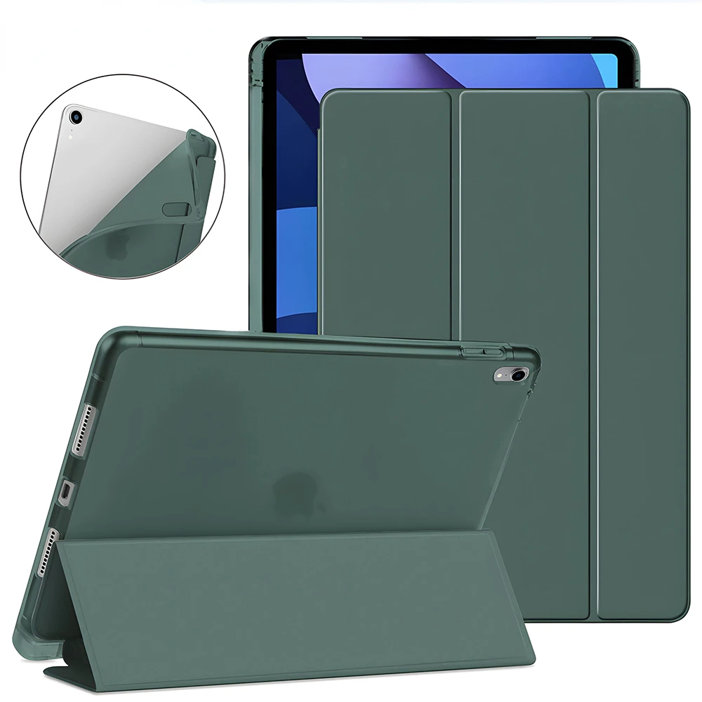 Premium Magnetic PU Leather Stand Cover - Smart Case