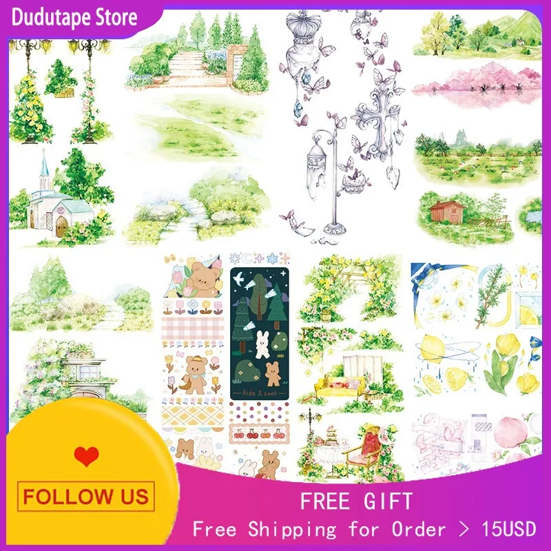 

Washi Tape Landscaping Decoration Stickers Turning Butterflies Lemon Peaches