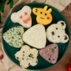 Hot Kitchen Gadgets Onigiri Set for Sushi Rolls Sushi Mold Onigiri Rice Ball Bento Press Maker Mold DIY Tools kit Accessories 5