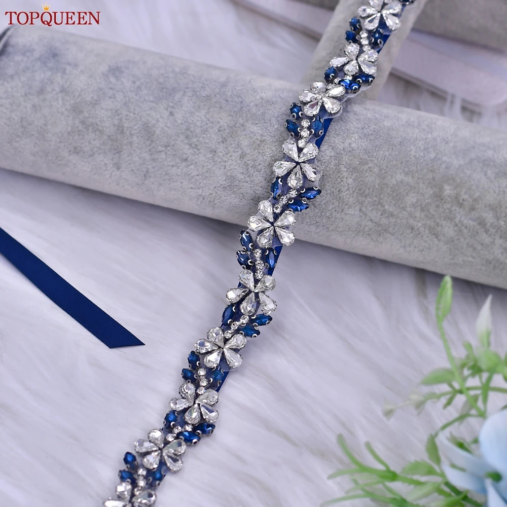 long corset top dress Ladivine CD295 Satin Maxi Slit Sheer Point Crystal Prom Formal Evening Gown Paris Blue / 12 Women's Kensington Asymmetric Sleeve FC:Summer_event Size:5-6t Navy Blue