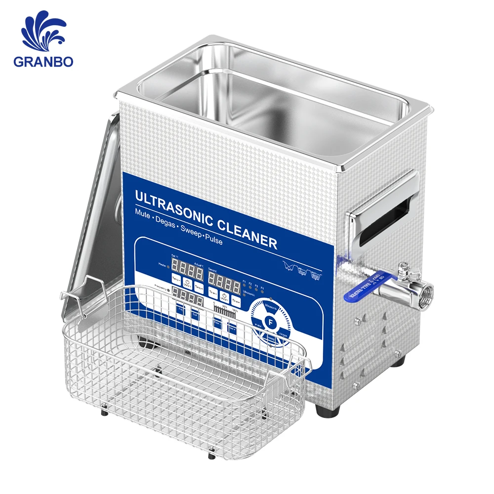 Granbo Multi-band Ultrasonic Cleaner 28/40/68/80/120KHz 3.2L 100W Jewelry Laboratory Medical Device Precision Cleaning Tool